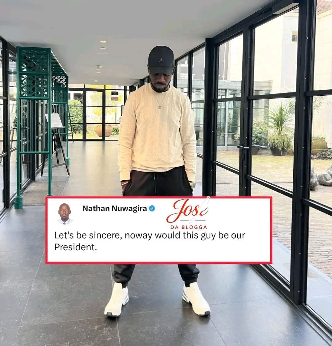 Let's be sincere, noway could NUWAGIRA a refugee from Rwanda, who's parents were eaten by fish in 1994 Rwanda genocide to support president kyagulanyi Sentamu Robert <a href="/HEBobiwine/">BOBI WINE</a>.