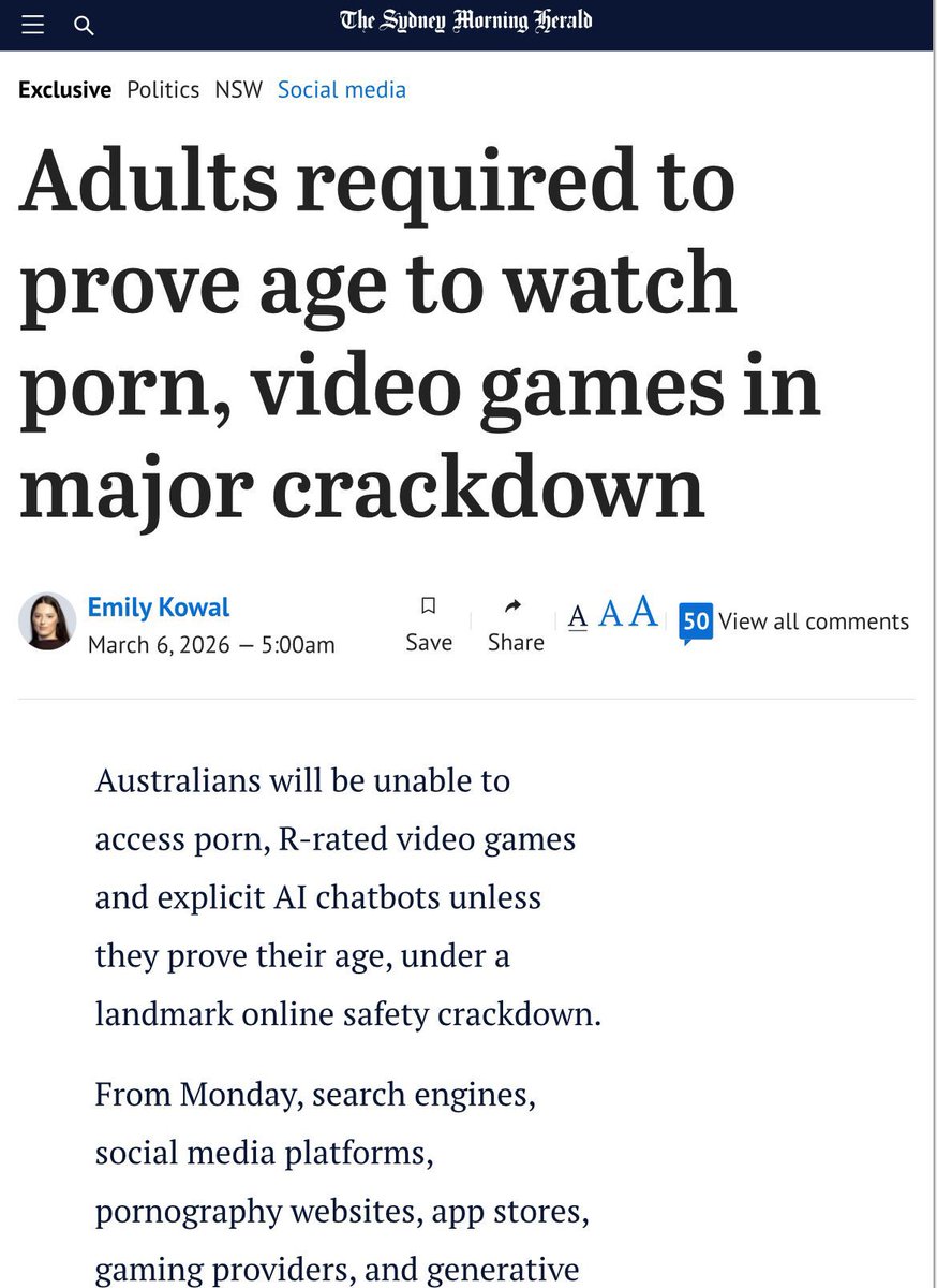 I'm  So. Fucking. Tired.

I don't even engage with the porn sites affected or use AI chatbots, but the fact I have to give all of my social media accounts &amp; App stores Primary ID in order to play games/use services I've been legally allowed to use for 15+ years is exhausting.