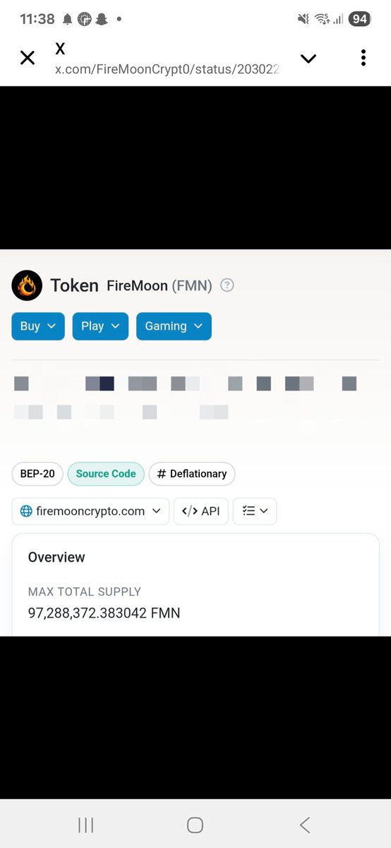 mister100km's tweet photo. @JR5_Crypto Almost 3m @FireMoonCrypt0 token burned since its launch on 27/02/2026. Risk is small but gain maybe huge 
#firemoon https://t.co/eeDfBdT8By