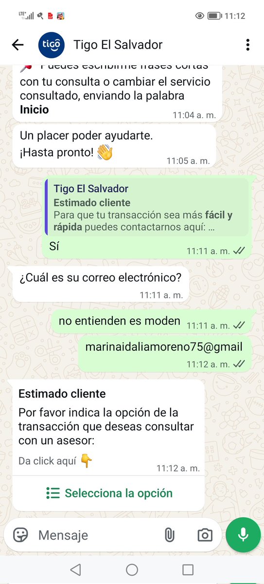 Que es lo que no entienden necesito cambien el. Moden