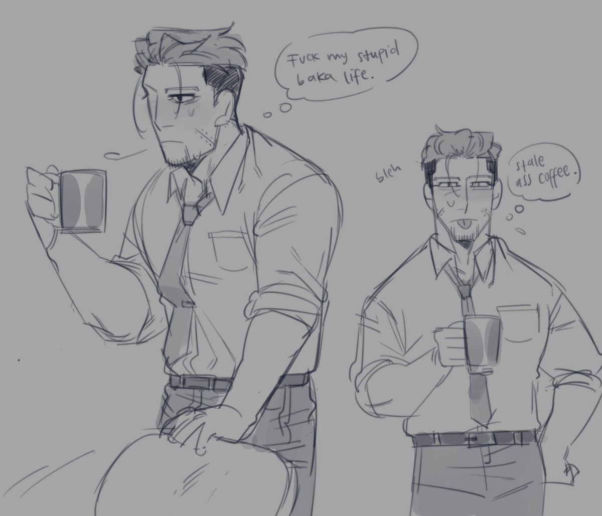 Loser salaryman ogata for my pal niko