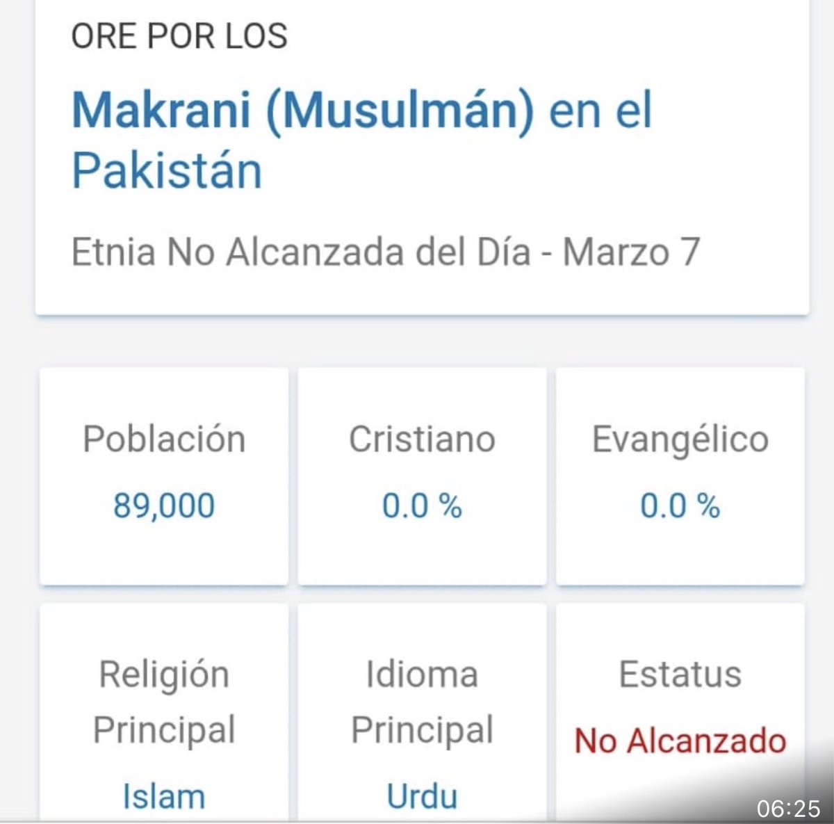 jairoykenia's tweet photo. Misión 🌎; Conocer para mejor un pueblo no alcanzado para hacer nuestra tarea es orar, evangelizar, ir, y ayudar a otros a ir y sostener. Mateo 28:18-20
“La obra de Dios hecha a Su manera siempre tendrá Su provisión.” Hudson Taylor
Ore y busque alcanzar a los Makrani (Musulmán) https://t.co/QKMJy1nKuO