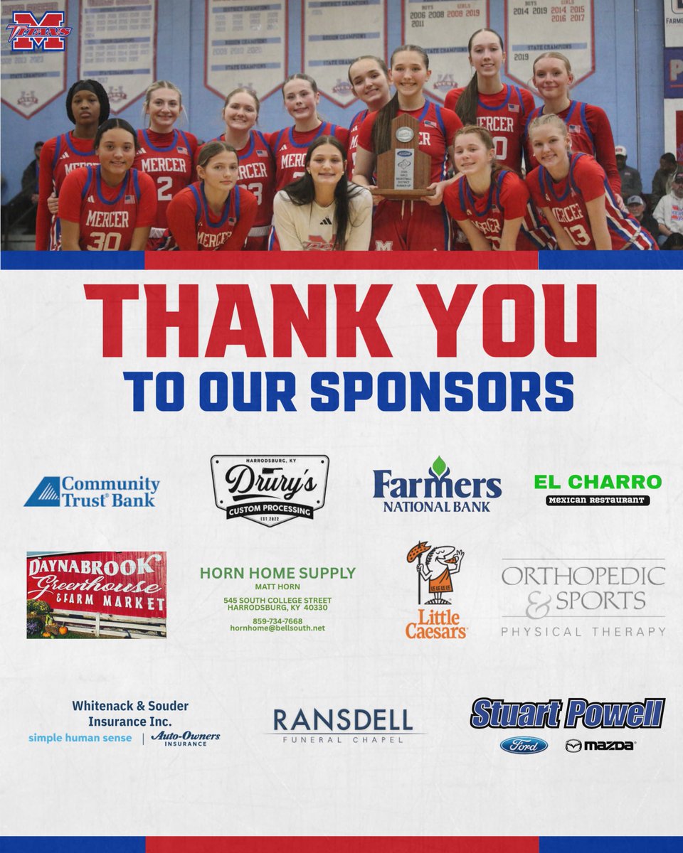 Lady_TitansBB's tweet photo. With the season officially coming to an end, we want to take a moment to thank our amazing season-long sponsors. Your support means so much to our program and our athletes. We are thankful to have a community that believes in and supports our team! https://t.co/oE7vpDH0oN