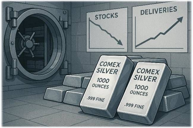 peer_metals's tweet photo. Chinese silver vaults: 15 days left.

COMEX registered: 91 days left.

At current drain rates.
Western spot: $84.
Shanghai premium: $98.

China paying $14 MORE and still can't fill vaults.

Global mine output: 815M oz/year.

Vaults combined: 4 days of production left.

Someone knows the math doesn't work.

And they're taking delivery.