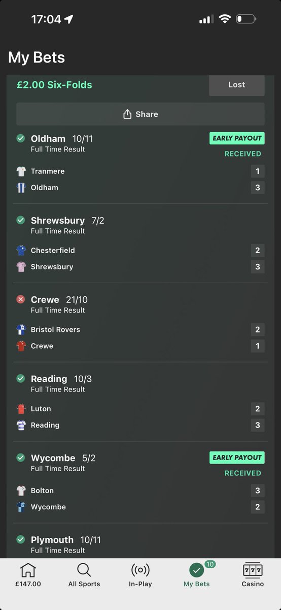 I am the unluckiest person in world. 
Cambridge for £730 
Crewe for £1.7k