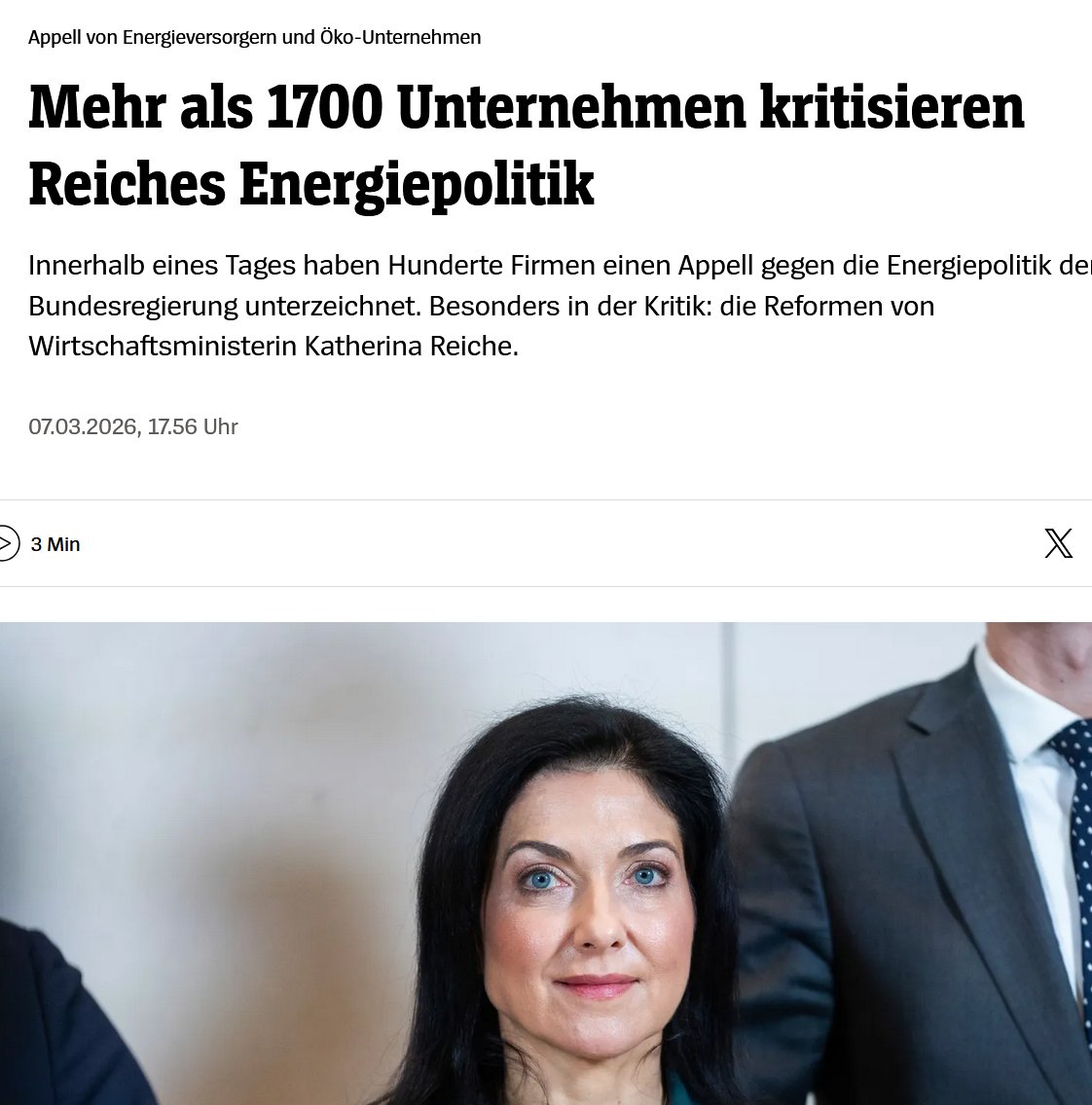 Es wird höchste Zeit, dass sich die Unternehmen, die eben auch "die Wirtschaft" sind, mal deutlich zu Wort melden. Dass schwarz-rot in Wahrheit Politik für Gasverkäufer und zwei Netzkonzerne macht, wird allen anderen nämlich schaden. spiegel.de/wirtschaft/ene…