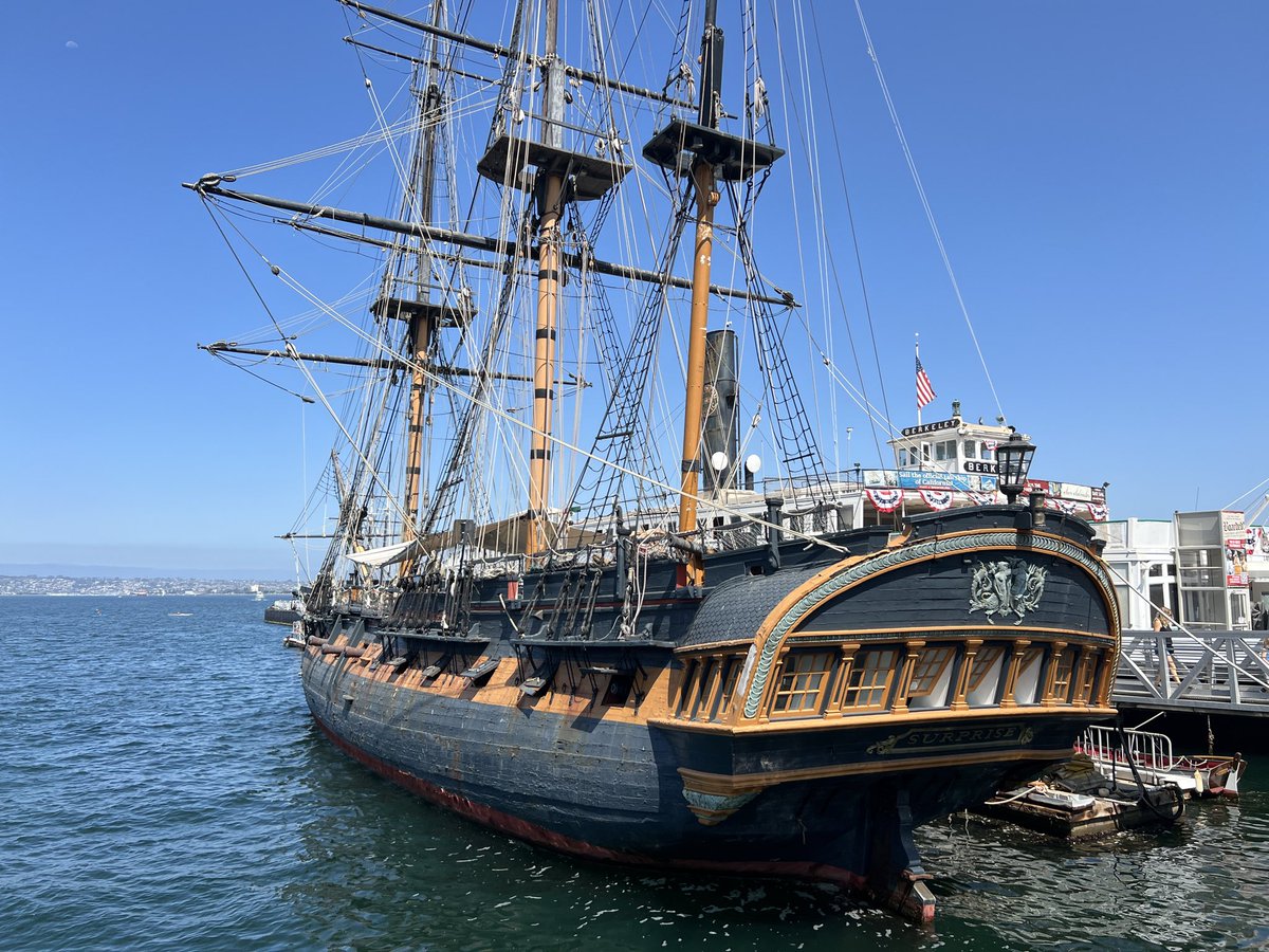 samtmorg's tweet photo. @MikeBales Maritime Museum of San Diego and do the Swift Boat tour! You get a bay-view of all the ships in the naval base and you can freely wander around HMS Surprise from Master and Commander. https://t.co/G5njujXfzQ