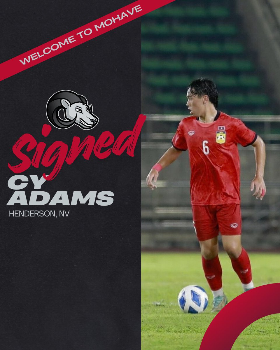 MohaveMsoccer's tweet photo. Welcome to BHC! 
Cy Adams will run with us in 2026!
#GoBighorns #MohaveSoccer https://t.co/1UsKMwBlxZ