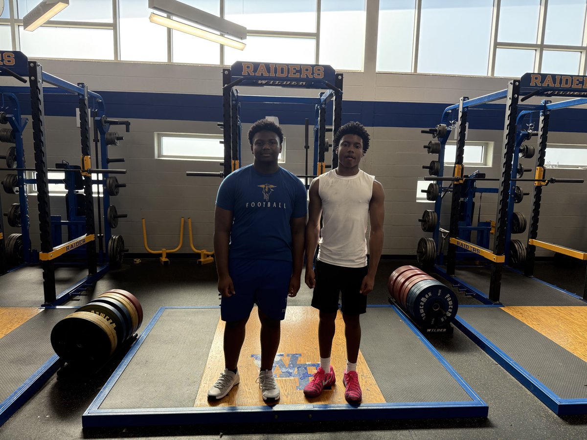 WEHSfootball1's tweet photo. Weight Room Raiders of the Week
(Week of 3/2 - 3/6)

Ace Graham 
Johntavious Atkins https://t.co/vzHnEPcThO