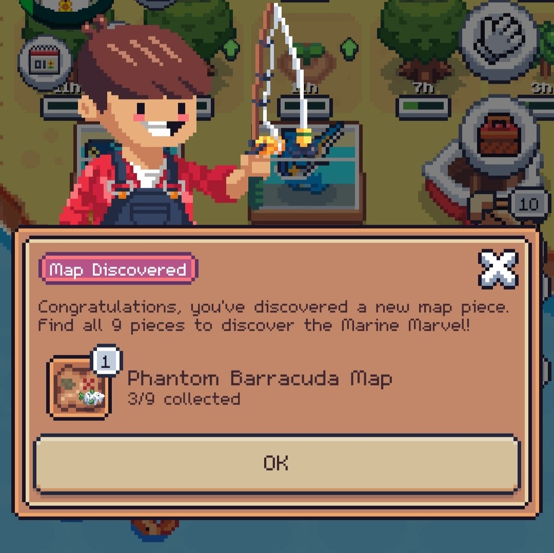 Pro anglers always say midnight fishing can bring unexpected catches 🌙🎣

That’s the time when the monster fish come out. 🐙🦈🎣

And yep… just secured my 3rd Phantom Barracuda map 👻🐟✨
(I used onion + earthworm)

Mancing Mania Mantab!
Enjoy Fishing everyone! 🎣✨