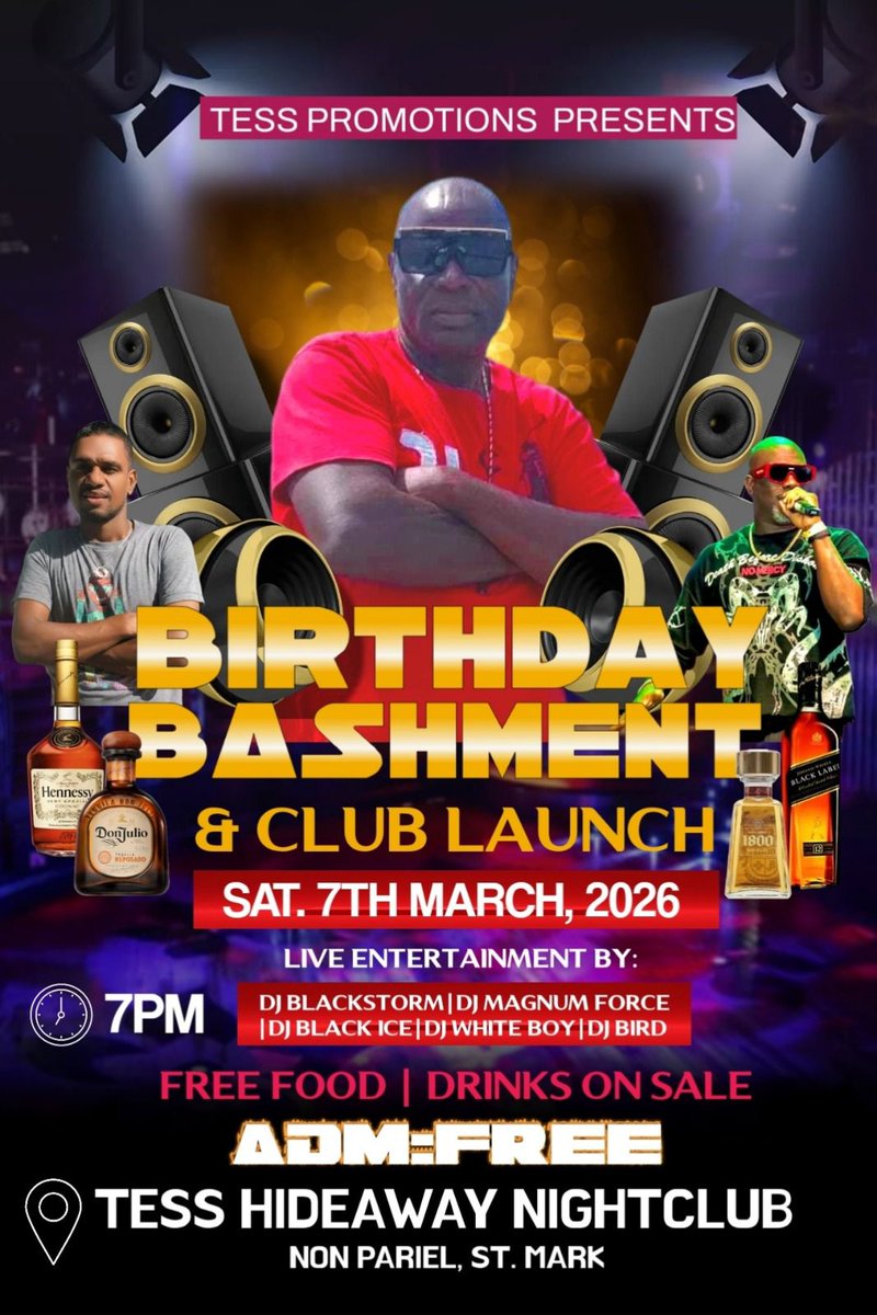 blackice_intl's tweet photo. Event Alert 🚨 #TessBirthdayBash #ClubLaunch #TonightMarch07 🪩 the President Ah Pass Through 🖲️ https://t.co/yC3BAdWENx