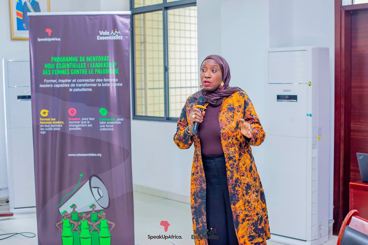 JeunesEnAction2's tweet photo. Lancement à Kinshasa, ce samedi 07 mars 2026 au #BatimentJaune  de l’atelier du programme de mentorat pour les femmes leaders engagées dans la lutte contre le paludisme en RDC dans le cadre du projet #VE_PALU de @SpeakUpAfrica1

#Mentorat #VoixEssentiELLES https://t.co/IlFzUnxuPl