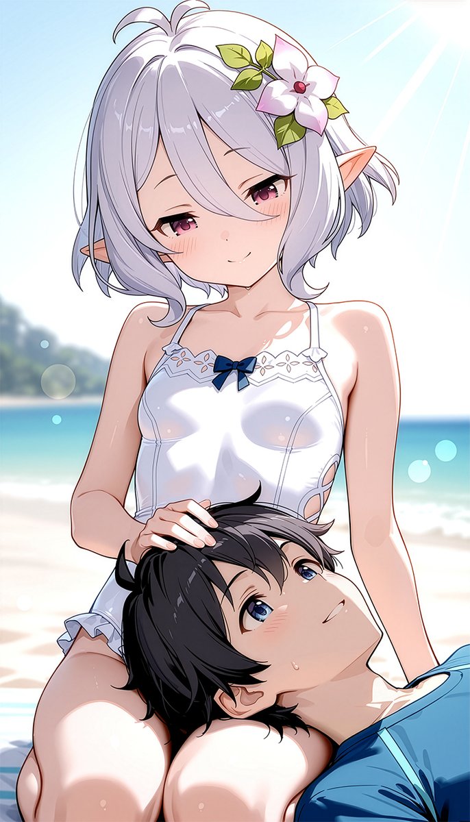 lordlymight's tweet image. 貴方の代わりにあるじさまがコッコロたんの膝枕で眠ります。
#コッコロ #Kokkoro