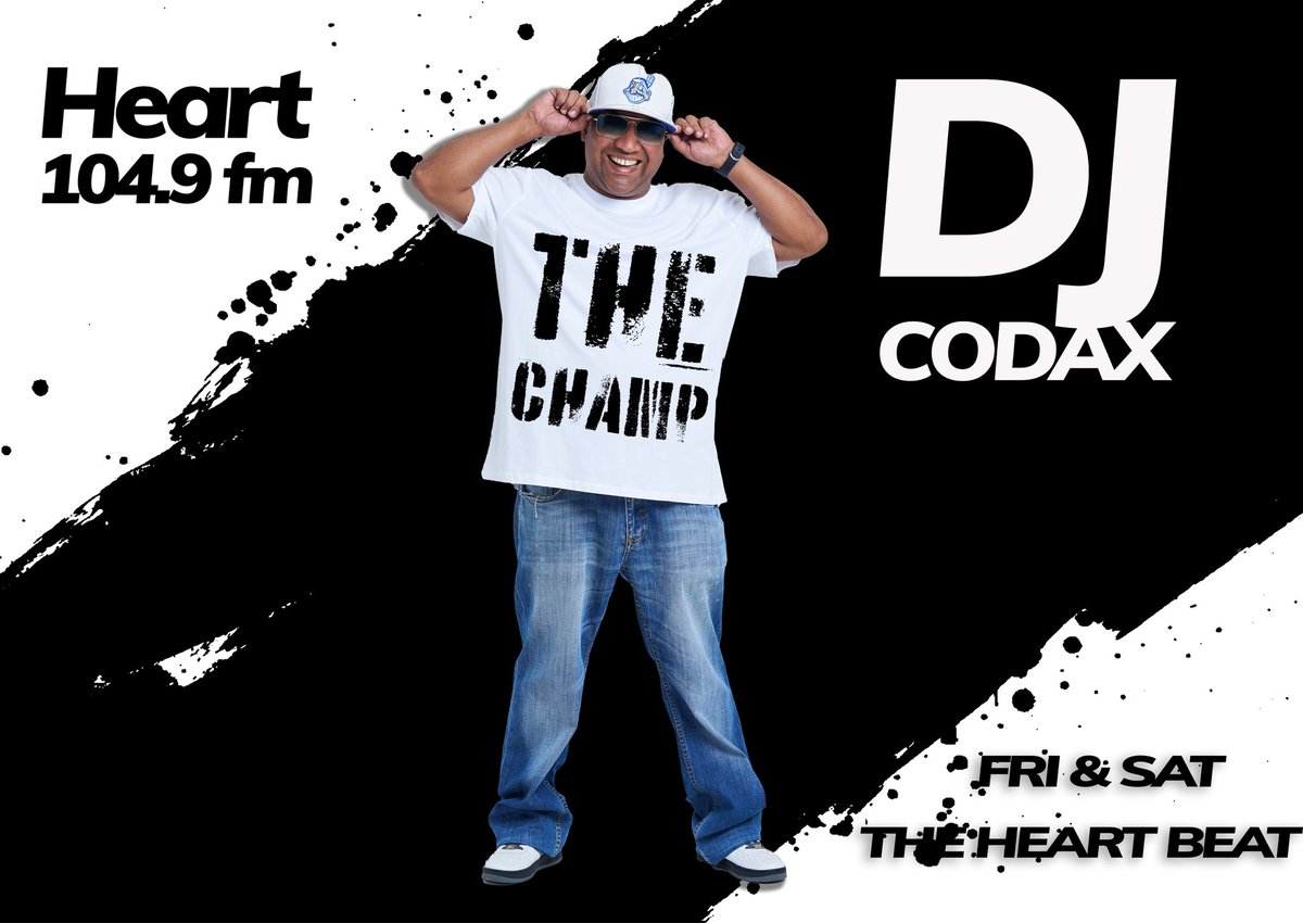 We provide the music to the set the tone to your Saturday evening in the Mother City, as we turn up the #LEKKAness with <a href="/DjCodax/">DJ Codax</a> #INTHEMIX on #TheHeartBeat exclusive to #capetownsbeat <a href="/Heart1049FM/">Heart FM</a>