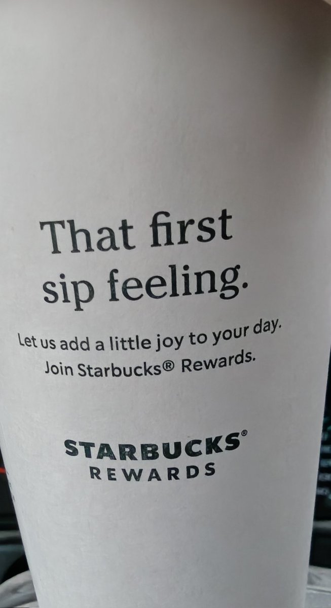 jeffvane's tweet photo. @Starbucks the inconsistency across your locations is disappointing.  My chai tea latte tastes like warm, coconut milk.  I shouldn't be able to immediately drink extra hot. It's flavorless and they gave it to the customer before me and had to swap it later and then gave it to me. https://t.co/Q1J3nQeKPo