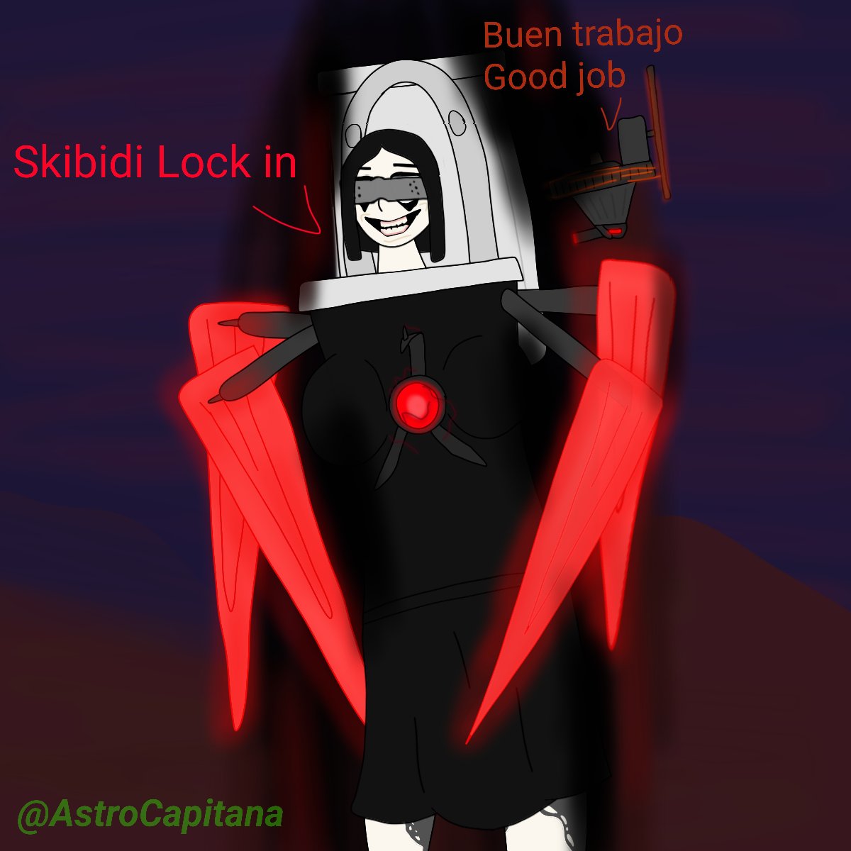 AstroCapitana's tweet photo. Lock in #SKIBIDITOILET #skibidi_toilet #SkibidiToiletart #SkibidiToiletLockIn #SkibidiLockIn #fanart #ocart https://t.co/GOc8zK3w4U