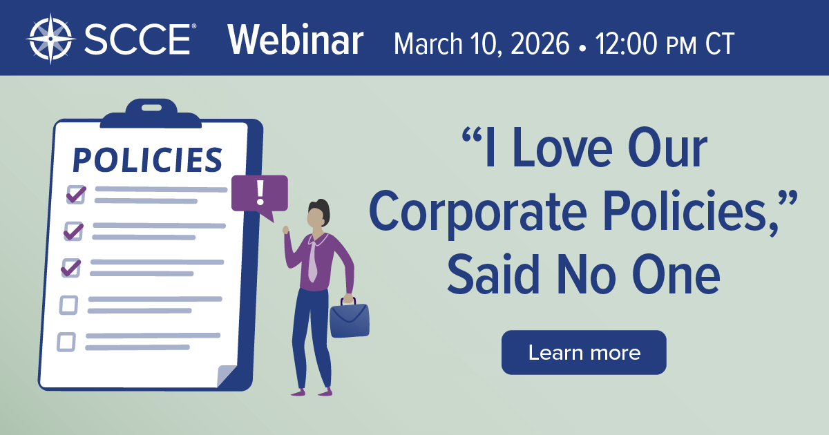 Society of Corporate Compliance and Ethics (SCCE)® tweet media