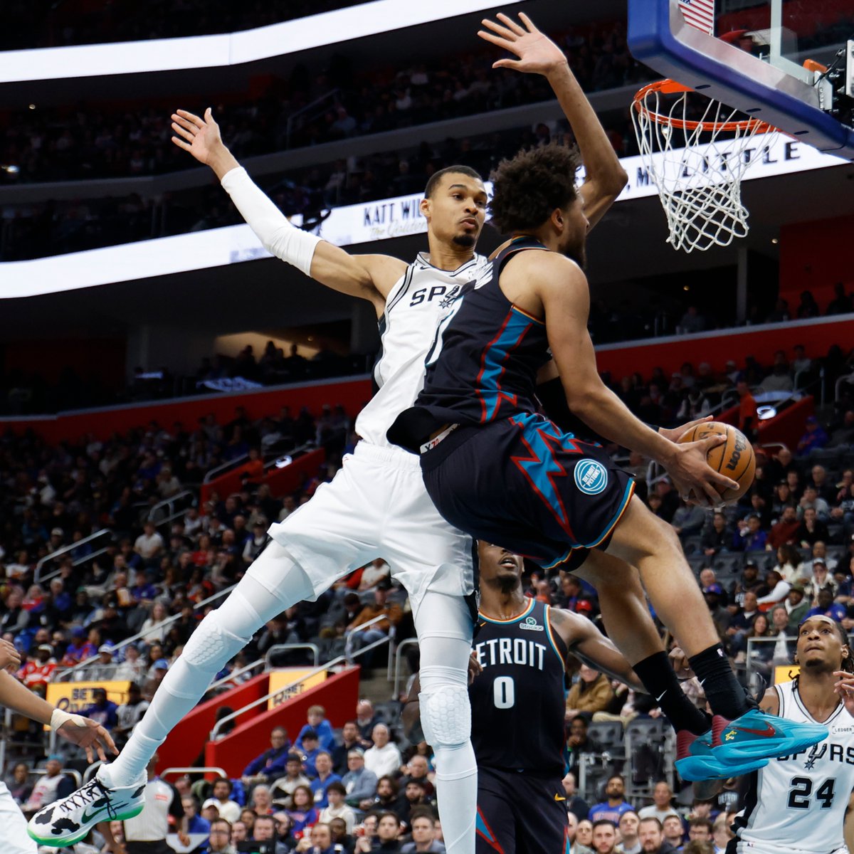 NBA Top 3 teams records against each other:

Pistons: 1-2
Thunder: 1-5
Spurs: 6-1