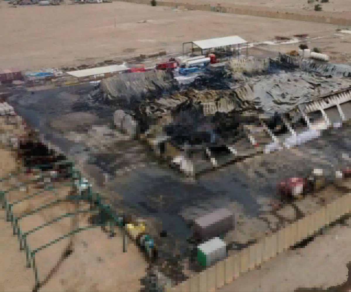 The warehouses of an American company in Basra have been reduced to ...