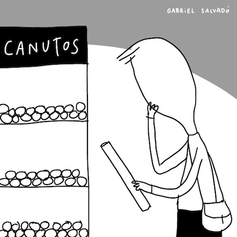 No sé hacer la O con un canuto
Normalmente, cuando alguien cree que no sabe dibujar, dice que no sabe hacer la O con un canuto.
Yo añado que tampoco sé hacer esto ...

☞ (fragmento del correo del domingo; newsletter que es gratis y puedes apuntarte en gabrielsalvado.com/hoja/)