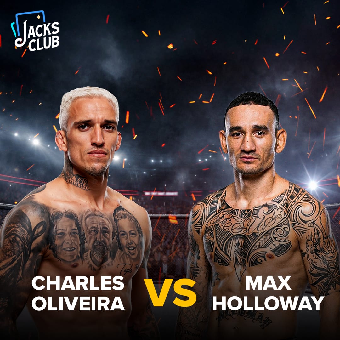UFC 326 Lightweight Main Event action with <a href="/JacksClubCasino/">Jacks Club Casino</a> 💪

FIGHT NIGHT LOADED 🔥
Charles Oliveria Vs Max Holloway

Zero brakes. 
Pure violence.

Place your bets, feel every strike, and ride the chaos LIVE at Jacks Club 🥊 

💥 Big odds
🥊 Bigger moments
💸 Biggest adrenaline