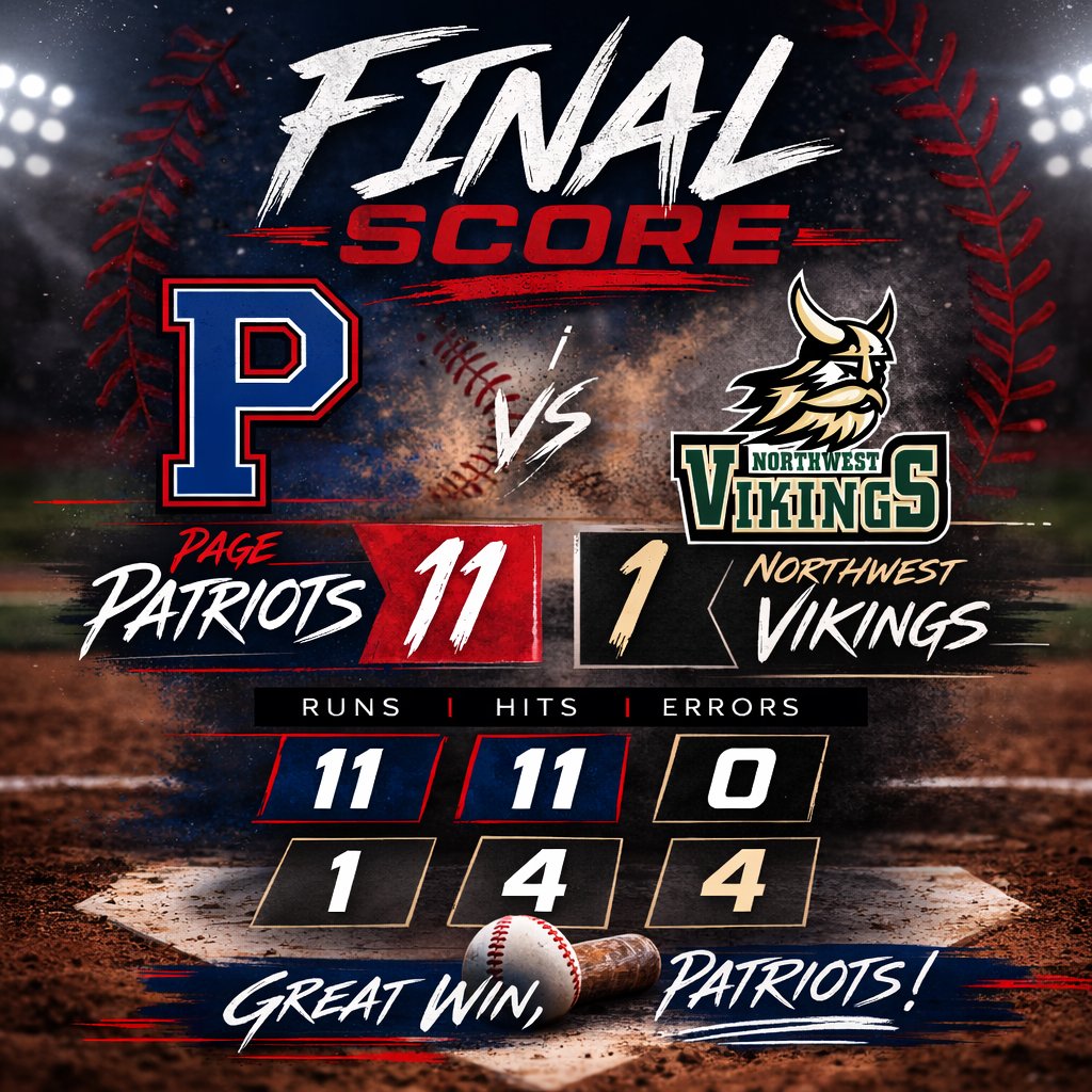 Page Patriots Baseball tweet media