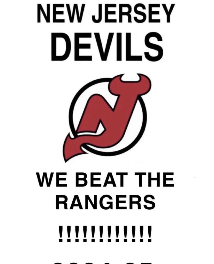 It was game 62 for us, and game 7 of the cup finals for #NJDevils fans!

Enjoy your cup victory, go out, enjoy, celebrate!

Thank you for ensuring we get a good pick in the draft, it’s what any good lil brother does!

Raise the banner high and proud deviLs fans!