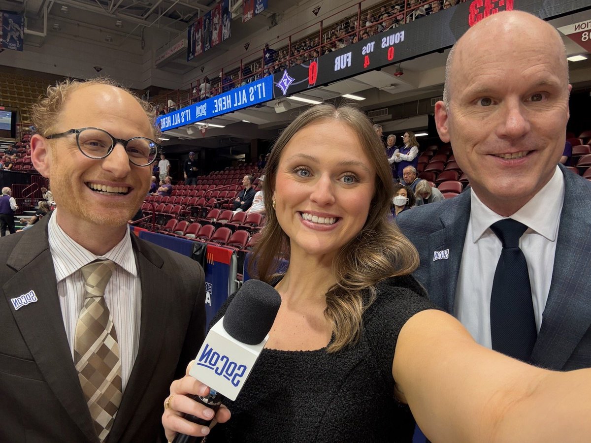 friedman_dave's tweet photo. Ready to roll in Asheville for @SoConSports quarterfinal number three and four on @SCETV. https://t.co/zTd1Is2Nwn