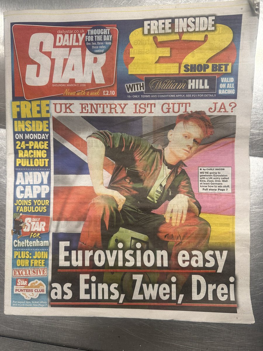 When you’re sorting the newspapers at work and <a href="/LOOKMUMNOCMPUTR/">LOOK MUM NO COMPUTER</a> is front page :’) miss you Sammy!