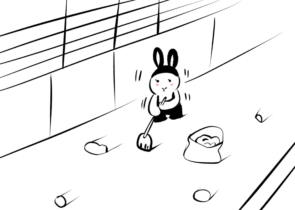 河川清掃頑張った 