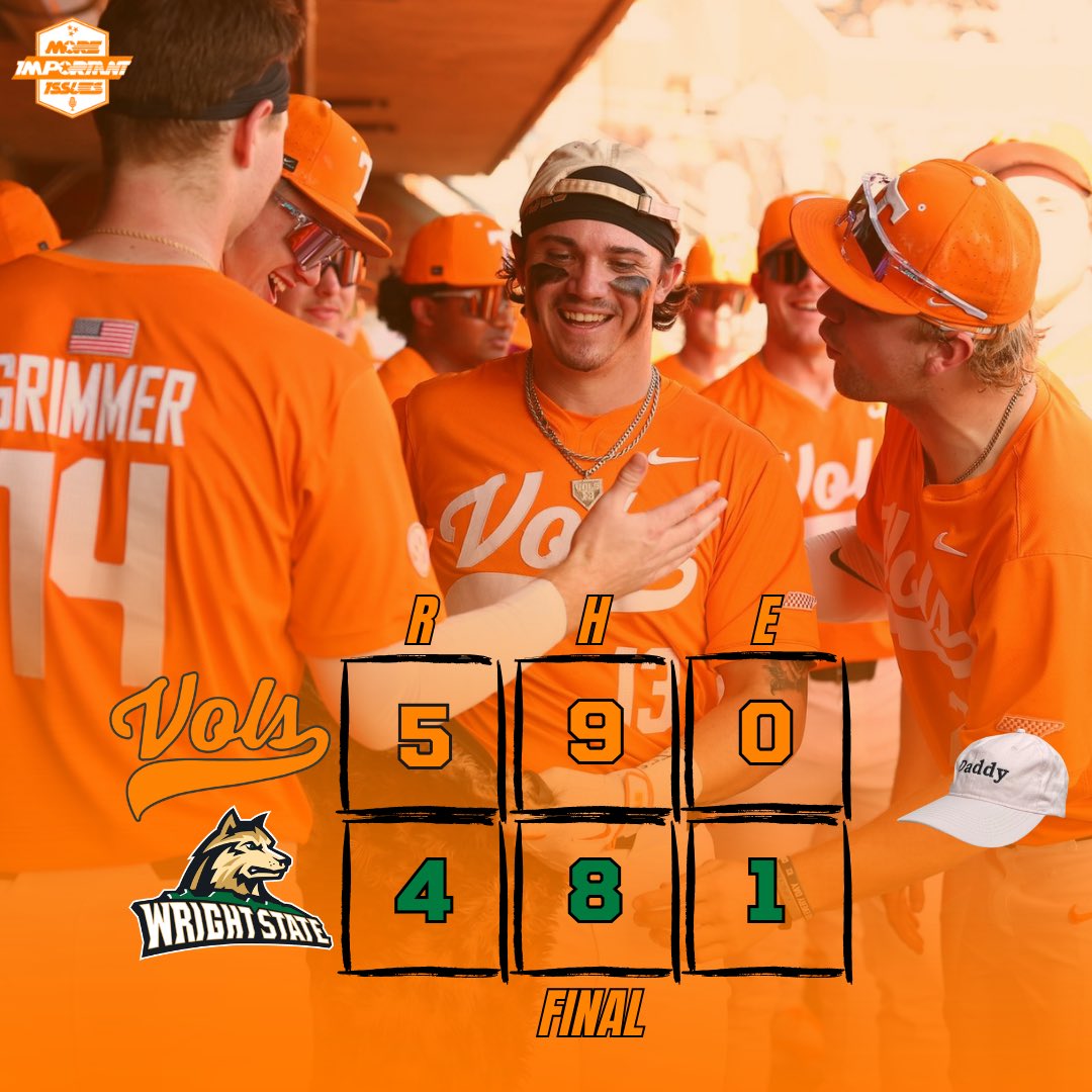 More_Issues's tweet photo. VOLS WIN!!!

Henry Ford and Reese Chapman combined for 6 hits and 5 RBIs as Tennessee takes the series🍊 https://t.co/qSJYIyjNTQ