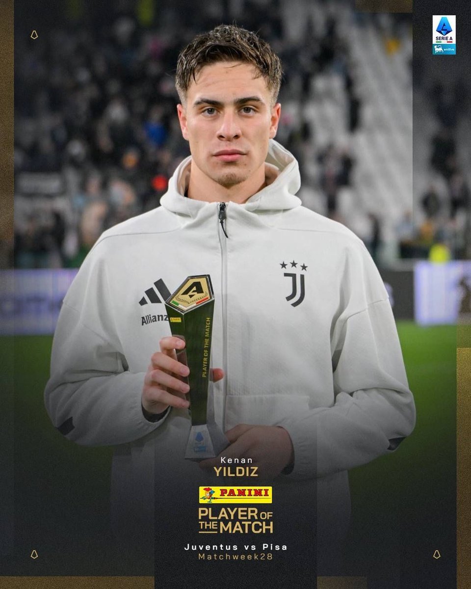 amojuve's tweet photo. ⭐️ Kenan Yildiz eletto MVP di Juventus-Pisa https://t.co/2RgxdQ6SHe