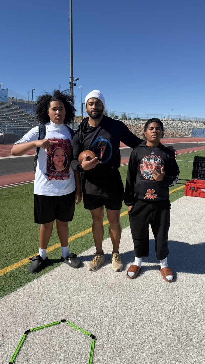 Very blessed to show my skills at the <a href="/trackitsports/">TRACK IT</a> Combine!! <a href="/LANGI21/">Harvey Langi</a> <a href="/LVCen10Football/">LVCen10Football</a> <a href="/DJ_Campbell26/">DJ Campbell</a>