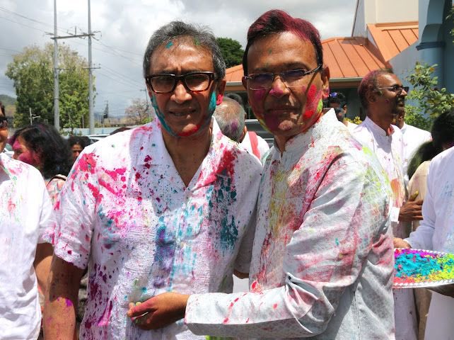 IndiainTandT's tweet image. The High Commission hosted Holi celebrations at the Mahatma Gandhi Institute for Cultural Cooperation on Saturday, 07 March 2026. The event was attended by esteemed dignitaries, including Hon’ble Jagdeo Singh, Speaker of the House of Representatives, Hon’ble Dr Lackram Bodoe,