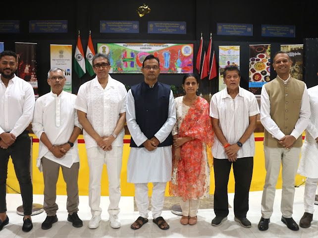 IndiainTandT's tweet image. The High Commission hosted Holi celebrations at the Mahatma Gandhi Institute for Cultural Cooperation on Saturday, 07 March 2026. The event was attended by esteemed dignitaries, including Hon’ble Jagdeo Singh, Speaker of the House of Representatives, Hon’ble Dr Lackram Bodoe,