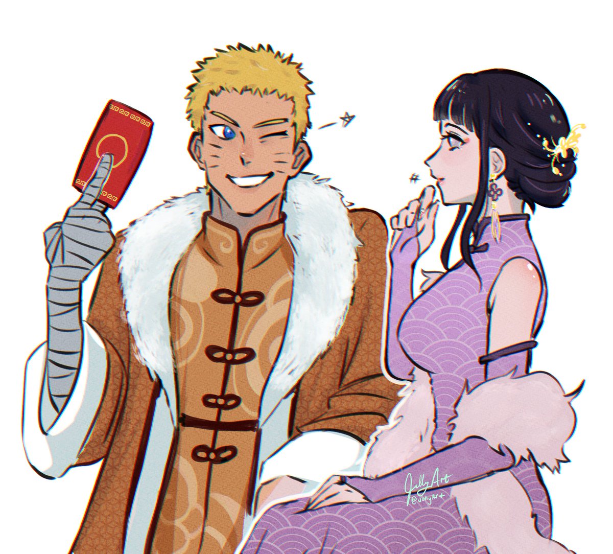 posted this on my blog but not here! for a belated happy CNY #naruhina