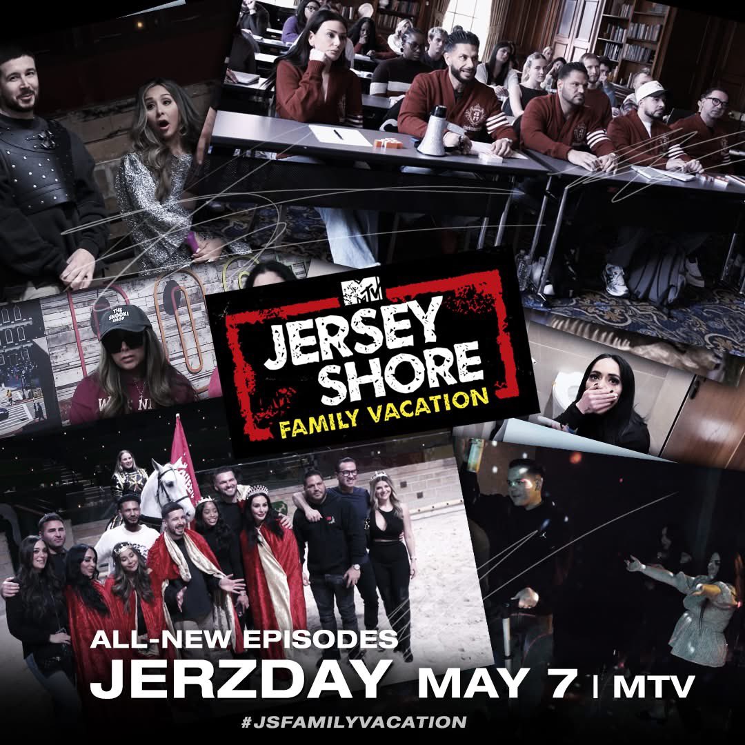 ItsTheSituation's tweet image. Be sure to tune in #Jerzday May 7th for all-new episodes of #JSFamilyVacation on #MTV 🔥🔥🔥

#jerseyshore