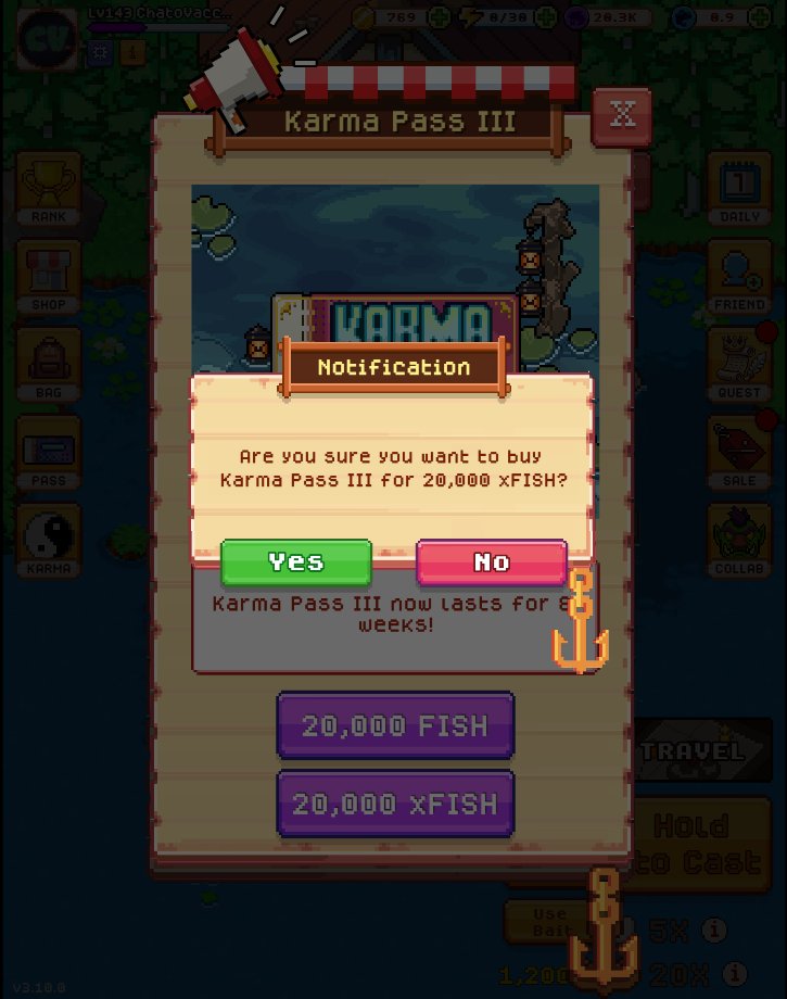 AxieHub_Peru's tweet photo. Kept diving 🤿 with $XFISH on @FishingFrenzyCo and with with some good corals 🪸  was able to get the 20K $XFISH for the "Karma Pass III" ☯️

Don't sleep on Diving 😴🫣

#FishingFrenzy #ChatoVaccari #PeruCrypto #CryptoGaming $FISH https://t.co/ygz20oeUuS