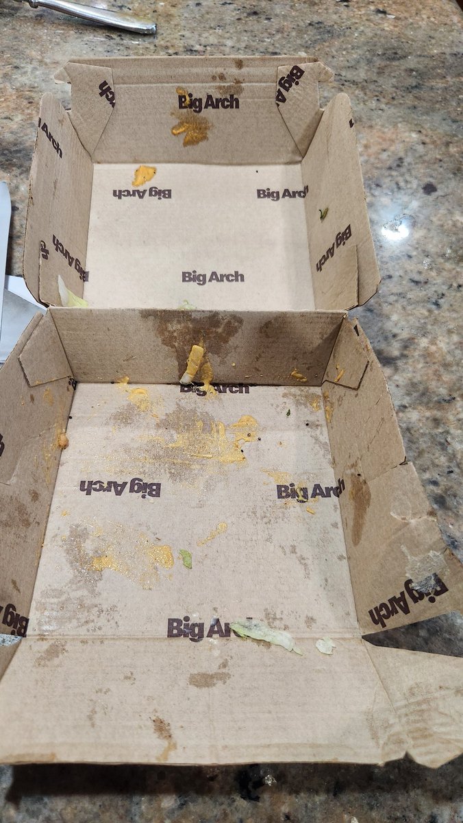 Just tried the BIG ARCH, how was it? Let's just say, aim not the first time I was lied to by a CEO 😒