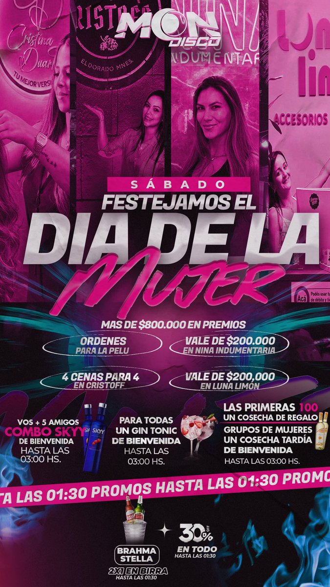 SABADO MOON🎈
Festejamos los cumples🎁 

💥 S O R T E O💥

✅ 1 Vale de 140MIL
✅ 1 Vale de 80MIL 🫶🏻
✅ 6 BIRRAS A ELECCIÓN 🍻
✅ 2 COMBOS SKYY
✅ 2 COMBOS DU🥂
✅ 2 COSECHAS

Dale...
🔁Rt
❤Fav
✅ @ a dos am