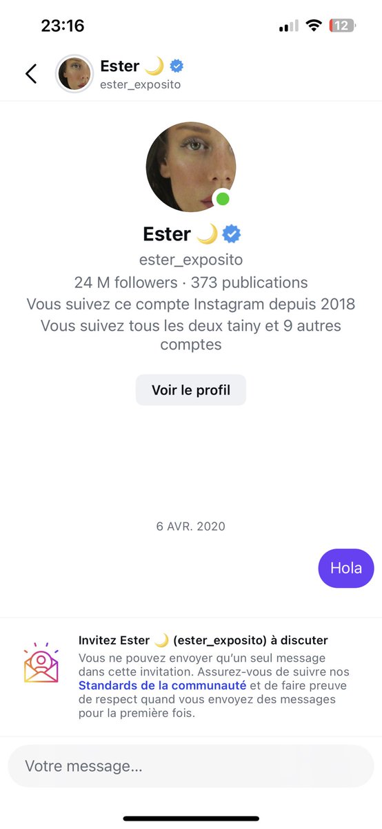 Le message date de 2020 mais la j’ai plus d’espoir bravo kyky 😭😭 <a href="/KMbappe/">Kylian Mbappé</a>