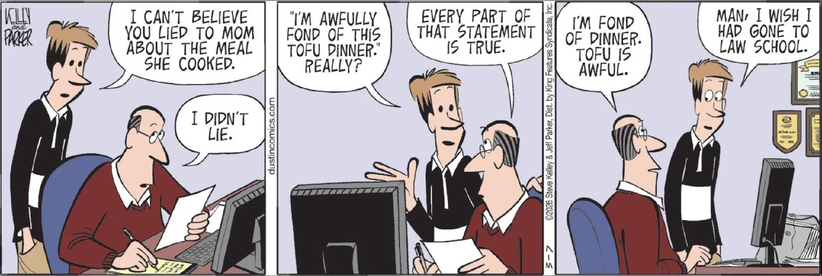 ComicsKingdom's tweet image. Technically the truth… just aggressively rearranged. 😅 #Dustin #ComicsKingdom #FamilyDrama