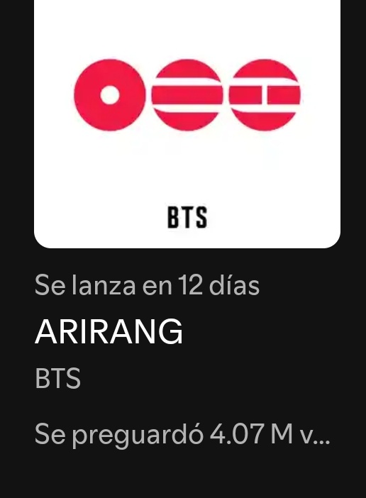 De verdad si todos pre-guardaran desde sus cuentas gratuitas/premium, otra cosa sería con esa cantidad de pre-guardados, para romper el récord necesitamos aprox. 200,000 diarios y para la meta de 7M, aprox. 250,000 diarios. NO SEAN CONFORMISTAS, promocionen en todos lados. 🚨