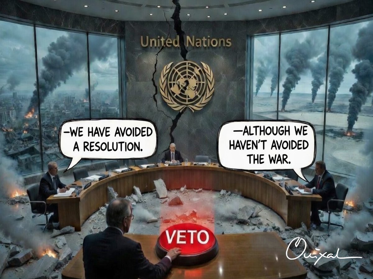 SerioExceptico's tweet image. Cuando el veto es más fuerte que la paz.
When the veto is stronger than peace.#UNSecurityCouncil #ConsejoDeSeguridad #VetoPower #UkraineWar #Gaza #MiddleEast