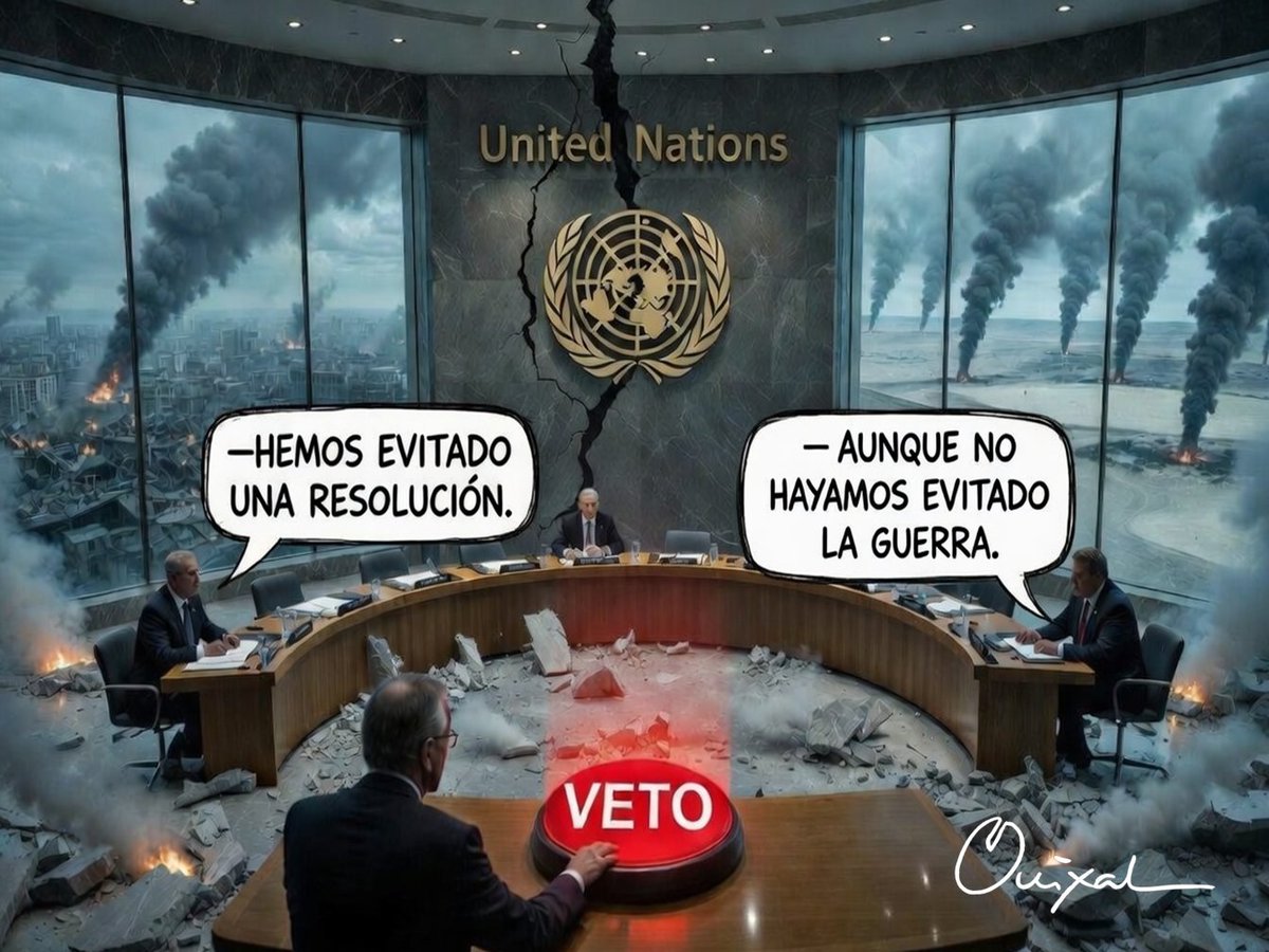 SerioExceptico's tweet image. Cuando el veto es más fuerte que la paz.
When the veto is stronger than peace.#UNSecurityCouncil #ConsejoDeSeguridad #VetoPower #UkraineWar #Gaza #MiddleEast