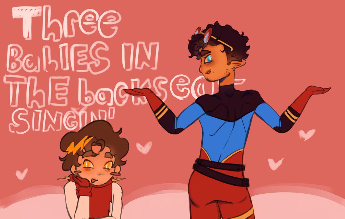 starcvps's tweet image. This was actually so fun to draw I rlly liked doing this bahdnr ir was really good practice ahh but my whole body hurts okay ty for looking at my drawinf of my fav guys
Ty @tunakassarole for letting me borrow ur colors

#konbart #bartkon #konel #bartallen #kon #superboy #impulse