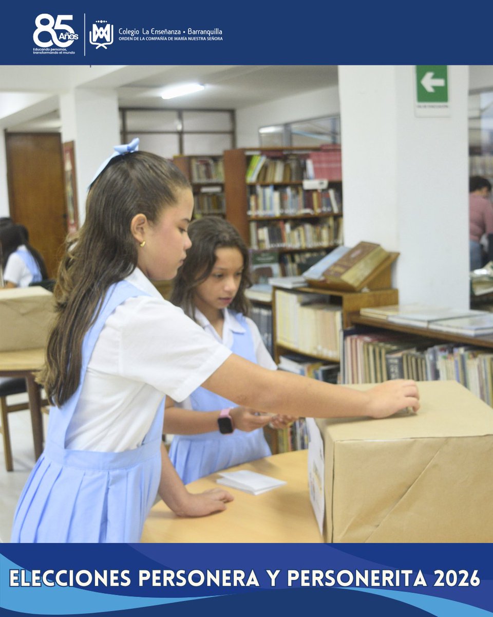 laensenanzabaq's tweet photo. Las estudiantes de 3° a 11° participaron en las elecciones del Gobierno Escolar, ejerciendo su derecho al voto con responsabilidad y compromiso.

Gabriela Bonett Ordoñez, de 11°, asume el rol de Personera Estudiantil, y Sarah Mafla Varela, de 5°, el de Personerita. https://t.co/6LsUEwAT5A
