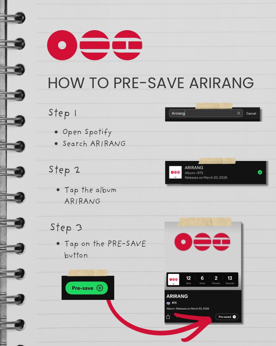 Pls feel free to use this to encourage others to pre-save on Spotify