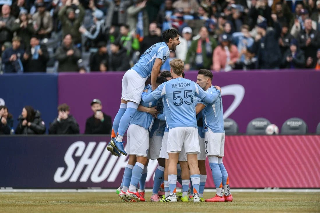 QandASportsZone's tweet photo. Maxi Moralez, Keaton Parks help NYCFC rout Orlando City 5-0. 

Maxi Moralez scored on a penalty kick and collected two assists in a dominant first half, Keaton Parks scored twice early in the second and New York City FC continued their success in home openers with a 5-0 victory over Orlando City Saturday afternoon at Yankee Stadium.

NYCFC (2-0-1, 7 points) improved to 9-1-2 in home openers, earned its seventh clean sheet in a home opener, and played the final 70-plus minutes with a man advantage. NYCFC scored five goals in a home opener for the second time in team history (also 2021 vs. FC Cincinnati).

Agustin Ojeda scored in the 21st minute shortly after Orlando goalie Maxime Crepeau was shown a red card and tossed for handling a ball outside of the box after his foot inched over the line. Crepeau’s ejection forced Orlando to turn to Javier Otero and play the rest of the contest with 10 players.

Nicolas Fernandez scored in the 42nd and drew the foul from Orlando’s Luis Otavio that led to Moralez’s penalty kick goal.

Moralez notched his fifth career game where he was involved in at least three goals and first since collecting three assists against FC Cincinnati on June 29, 2022.

Parks added to the rout by scoring five minutes apart early in the second half following two poor clearances by Orlando. NYCFC nearly scored a sixth goal but Talles Magno was called offsides in the 74th minute.

New York’s dominating offensive display led to them holding possession for 68.2% of the contest and goalkeeper Matt Freese only needed to make one save. Freese’s lone save occurred on Duncan McGuire’s shot in the 51st and two minutes after Parks scored his first goal.

Orlando (0-3-0) is off to its first winless three-match start in team history and has been outscored 11-3 in losses to Inter Miami and the New York Red Bulls.

#NYCFC  #orlandocity