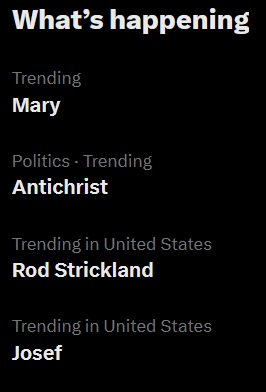 Mary, Josef and the antichrist... Rod Strickland. 🤣😅🤣